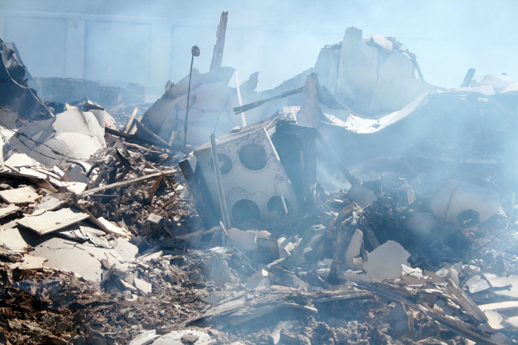 Investigation photos from 109 Knaup Drive explosion